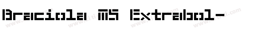 Braciola MS Extrabol字体转换